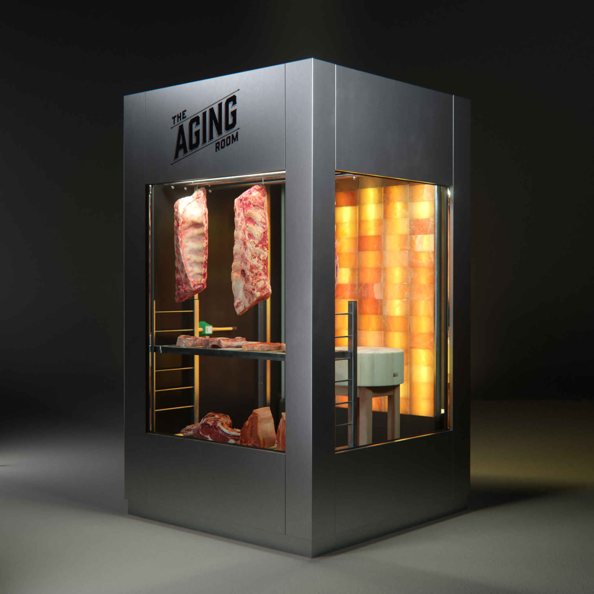 The Aging Room. Premium Meat Dry-Aging Walk-in Room in Stainless Steel.